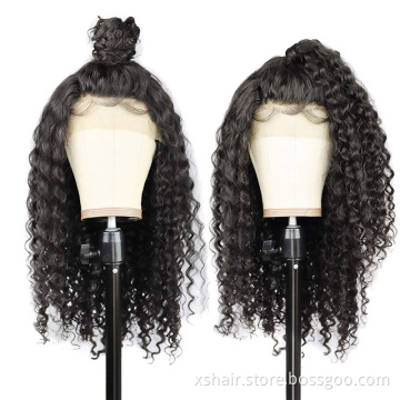 Full Frontal Baby 100% Fringe Free Shipping Lace Front Human Hair Wig Lace Frontal Wig Human Hair